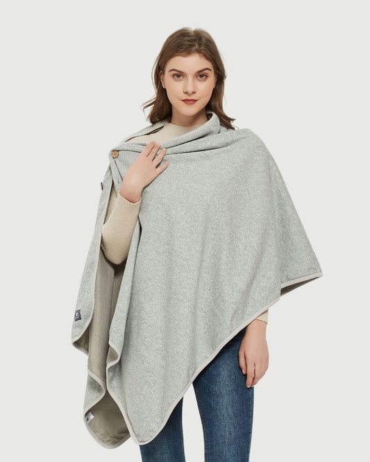 Stay cozy and protected with the Radia Smart® Poncho Blanket (Grey), featuring silver-lined Faraday fabric for powerful EMF, RF, and 5G radiation shielding. Designed for comfort and wellness, it helps reduce wireless exposure while supporting overall health. Soft, breathable, and stylish, this poncho blanket is perfect for home, travel, or relaxation. Enjoy peace of mind and warmth with this smart, anti-radiation protective layer.