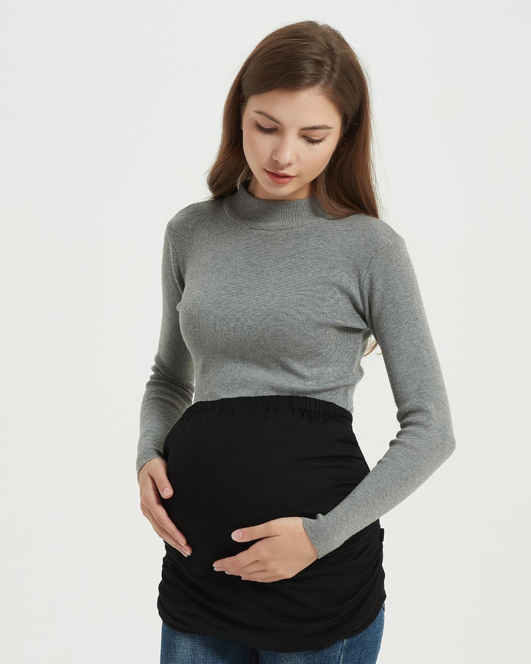 Black anti-wave pregnancy belly band