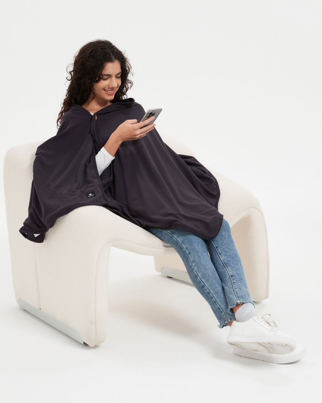 Stay cozy and protected with the Ultimate Certified 100% Organic Premium EMF Protection Poncho. Silver-lined with Faraday fabric, it blocks EMF, RF, and 5G radiation while offering breathable, organic comfort. Ideal for daily wear at home or on the go, this poncho supports wellness and reduces exposure to harmful wireless signals. Stylish and functional, it’s perfect for those seeking natural, effective EMF shielding in a soft, eco-friendly design.