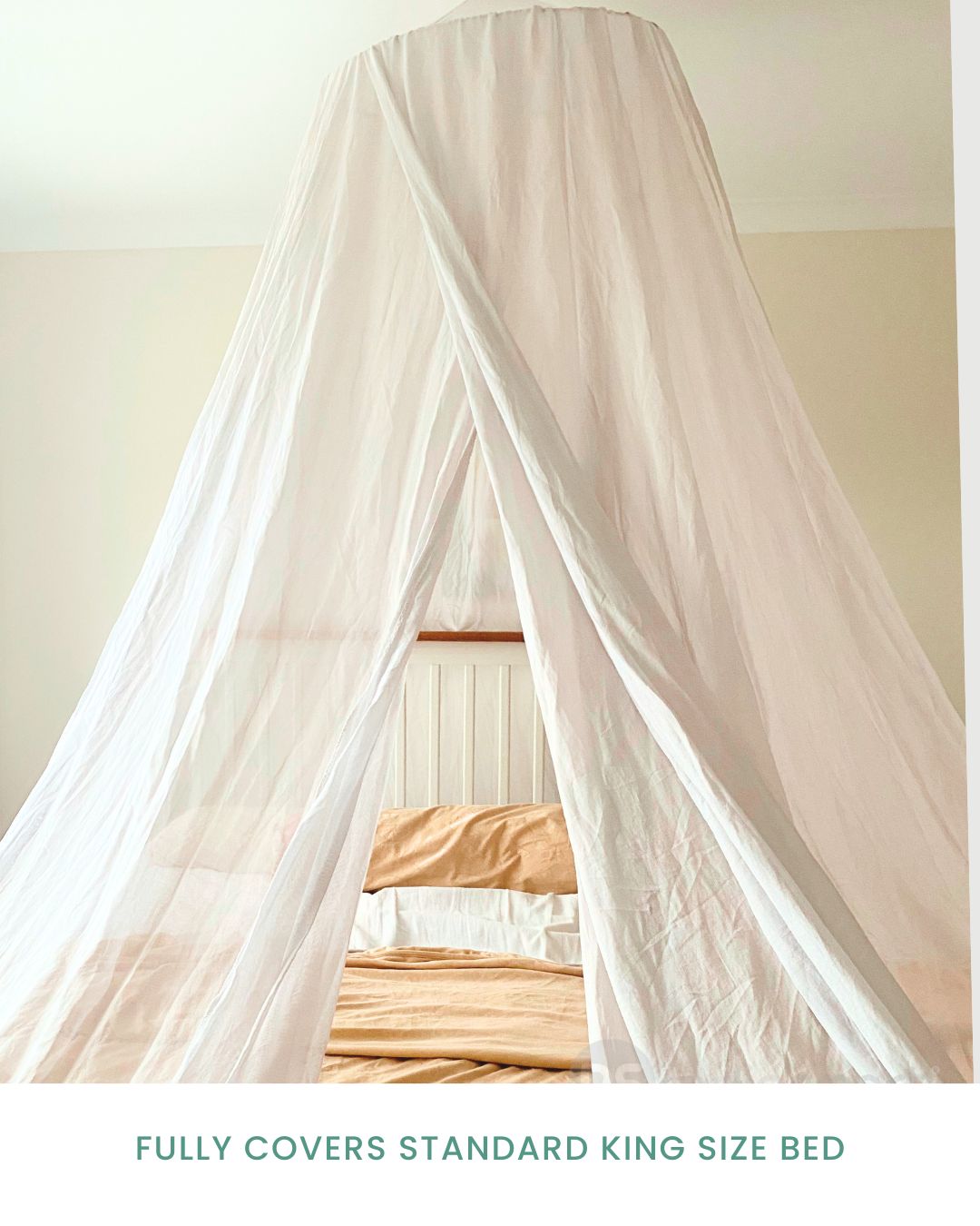 Stay cozy and protected with the Radia Smart® EMF Protection Bed Canopy Circle. Featuring silver-lined Faraday fabric, it blocks EMF, RF, and 5G radiation to create a safe sleep space. This elegant, breathable canopy surrounds your bed, offering comfort and peace of mind while reducing wireless exposure. Ideal for improving rest and supporting overall wellness, it combines style with powerful anti-radiation shielding for a healthier sleeping environment.