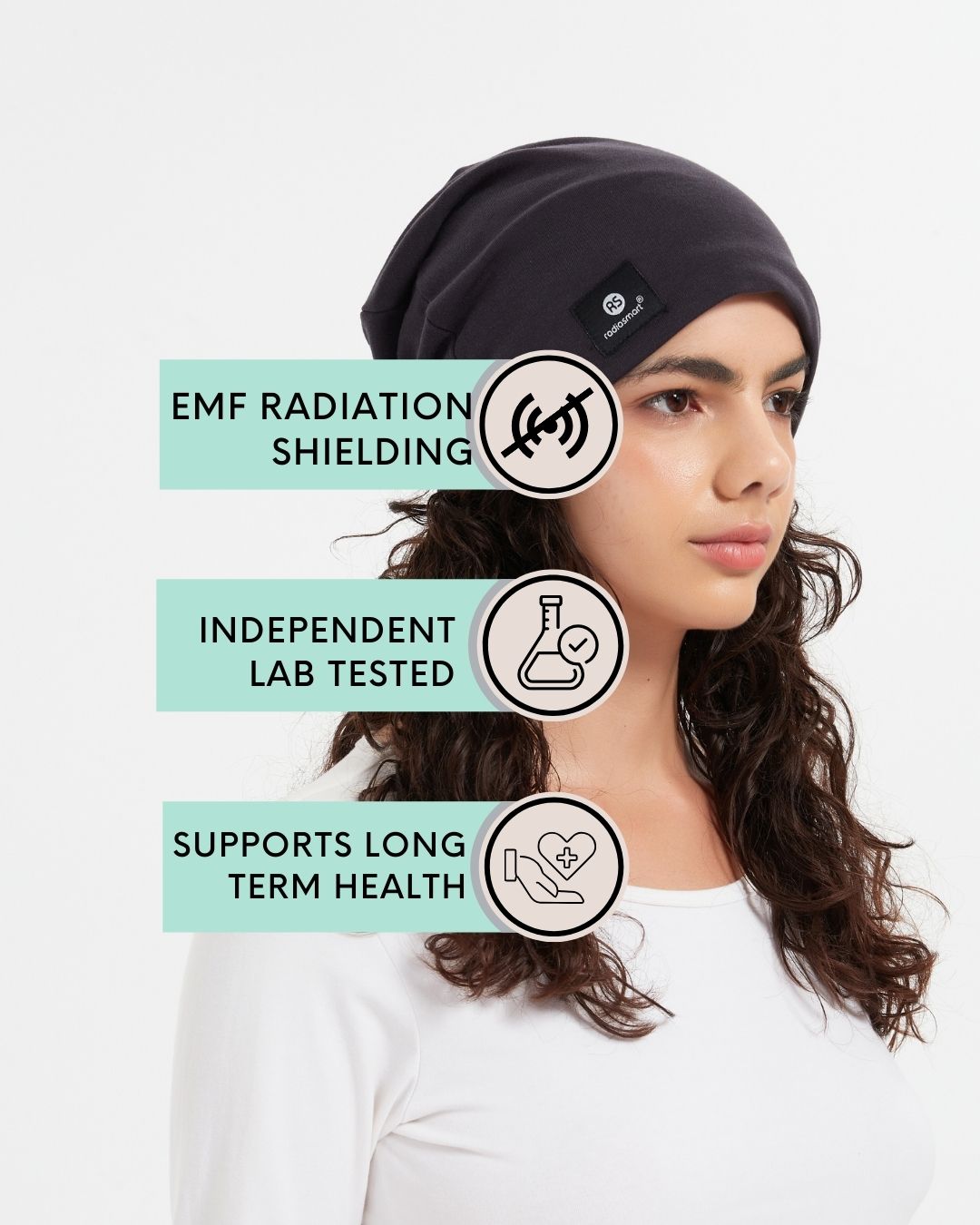 Experience the highest standard in EMF protection with the Ultimate Certified 100% Organic Cotton Premium EMF Protection Beanie by Radia Smart®. Expertly designed with silver-lined Faraday fabric, this beanie helps block harmful RF and 5G radiation from sources like WiFi, mobile phones, and wireless devices. Crafted for comfort, breathability, and wellness, it supports fertility and peace of mind in a sleek, everyday style—ideal for both indoor and outdoor wear.