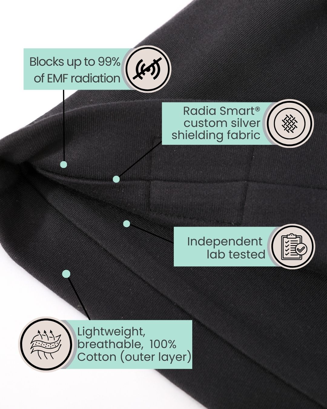 Stay cozy and protected with Ultimate Organic Poncho and Beanie Bundle. Silver-lined with Faraday fabric, it blocks EMF, RF, and 5G radiation while offering breathable, organic comfort. Ideal for daily wear at home or on the go, this poncho supports wellness and reduces exposure to harmful wireless signals. Stylish and functional, it’s perfect for those seeking natural, effective EMF shielding in a soft, eco-friendly design.