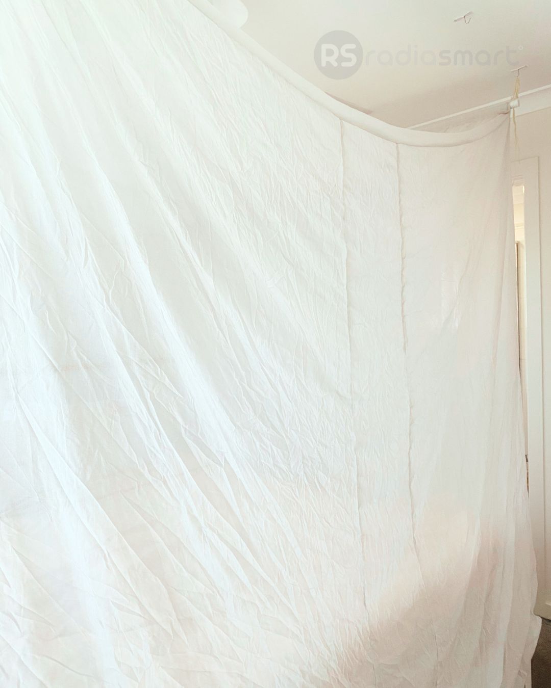 Stay cozy and protected with the Radia Smart® EMF Protection Bed Canopy Square, designed with silver-lined Faraday fabric to shield against EMF, RF, and 5G radiation. This breathable, elegant canopy creates a safe sleep environment by reducing exposure to wireless signals. Perfect for enhancing rest and wellness, it combines comfort, style, and advanced anti-radiation technology for a healthier night’s sleep in any bedroom setting.