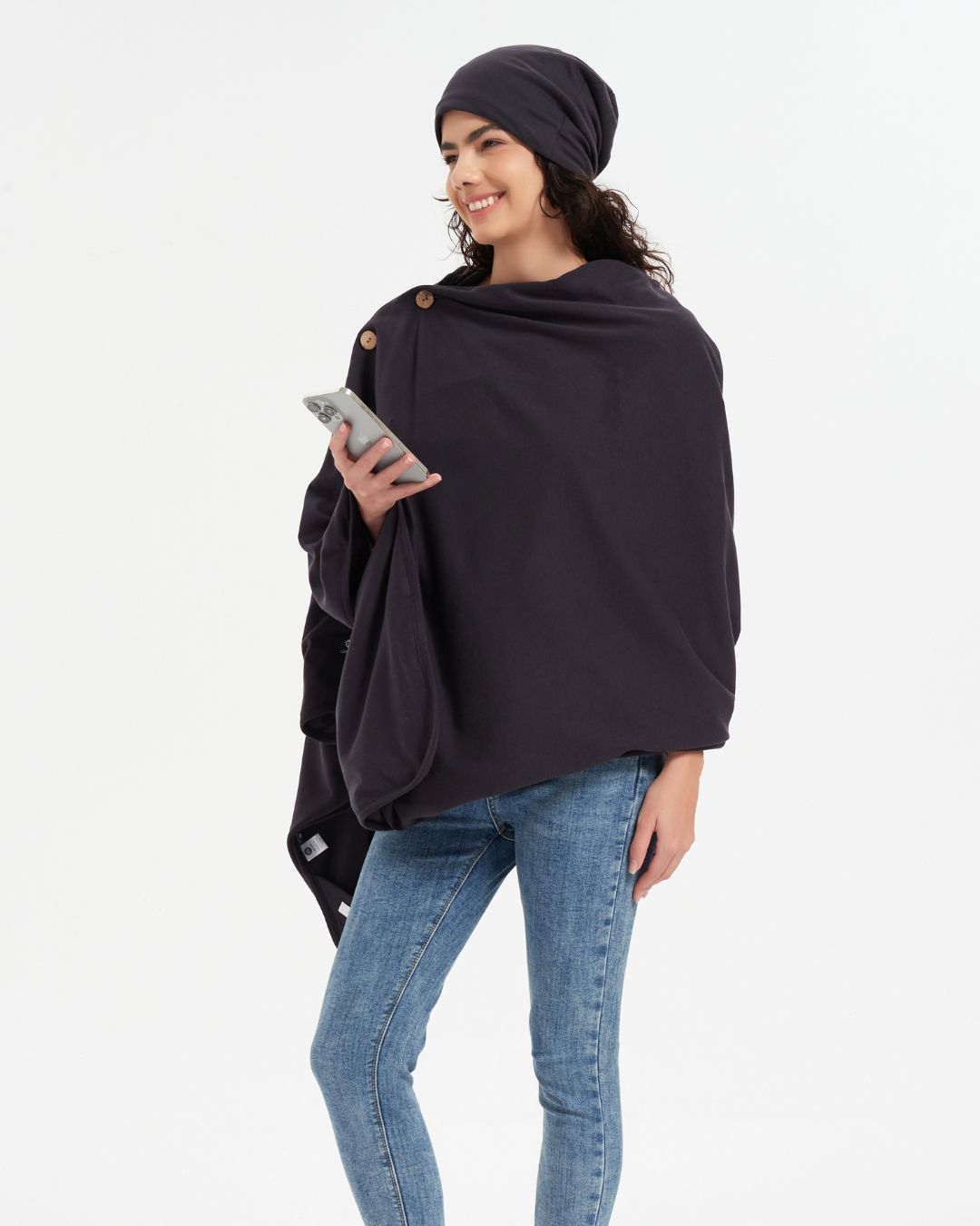 Stay cozy and protected with Ultimate Organic Poncho and Beanie Bundle. Silver-lined with Faraday fabric, it blocks EMF, RF, and 5G radiation while offering breathable, organic comfort. Ideal for daily wear at home or on the go, this poncho supports wellness and reduces exposure to harmful wireless signals. Stylish and functional, it’s perfect for those seeking natural, effective EMF shielding in a soft, eco-friendly design.