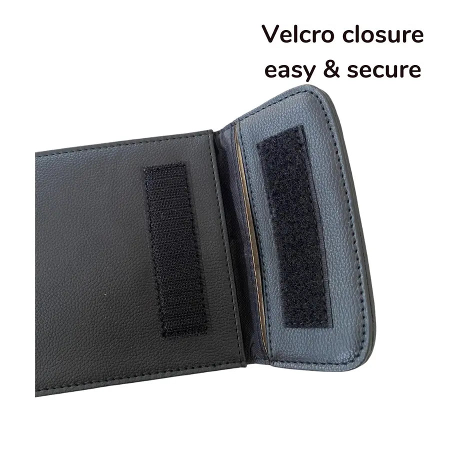 Radia Smart® Faraday Bag Phone Pouch provides advanced EMF and RF shielding for your mobile devices. Lined with protective silver fabric, it blocks 5G, wireless, and radio frequency signals to enhance privacy, reduce radiation exposure, and support fertility and overall health. Ideal for travel or daily use, this compact pouch helps protect your body while keeping your data secure—an essential tool for conscious, modern living.