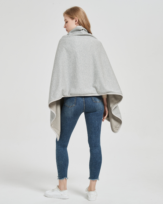 Stay cozy and protected with the Radia Smart® Poncho Blanket (Grey), featuring silver-lined Faraday fabric for powerful EMF, RF, and 5G radiation shielding. Designed for comfort and wellness, it helps reduce wireless exposure while supporting overall health. Soft, breathable, and stylish, this poncho blanket is perfect for home, travel, or relaxation. Enjoy peace of mind and warmth with this smart, anti-radiation protective layer.