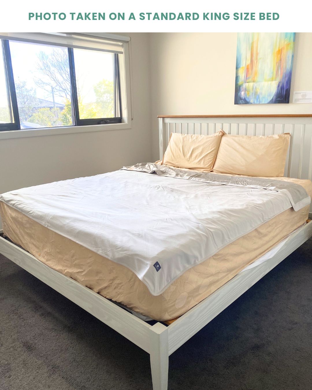 Stay cozy and protected with the Radia Smart® Mega Large EMF Protection Bed Blanket in Grey. Made from 100% cotton and silver-lined Faraday fabric, it blocks EMF, RF, and 5G radiation for a safer sleep environment. This breathable, soft bed blanket doubles as a bed sheet, offering full-body coverage and comfort while reducing wireless exposure. Ideal for promoting restful sleep and overall wellness in today’s connected world.