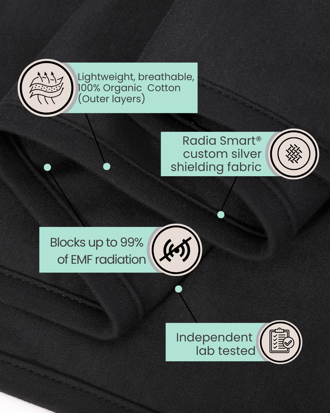 Stay cozy and protected with the Ultimate Certified 100% Organic Premium EMF Protection Poncho. Silver-lined with Faraday fabric, it blocks EMF, RF, and 5G radiation while offering breathable, organic comfort. Ideal for daily wear at home or on the go, this poncho supports wellness and reduces exposure to harmful wireless signals. Stylish and functional, it’s perfect for those seeking natural, effective EMF shielding in a soft, eco-friendly design.