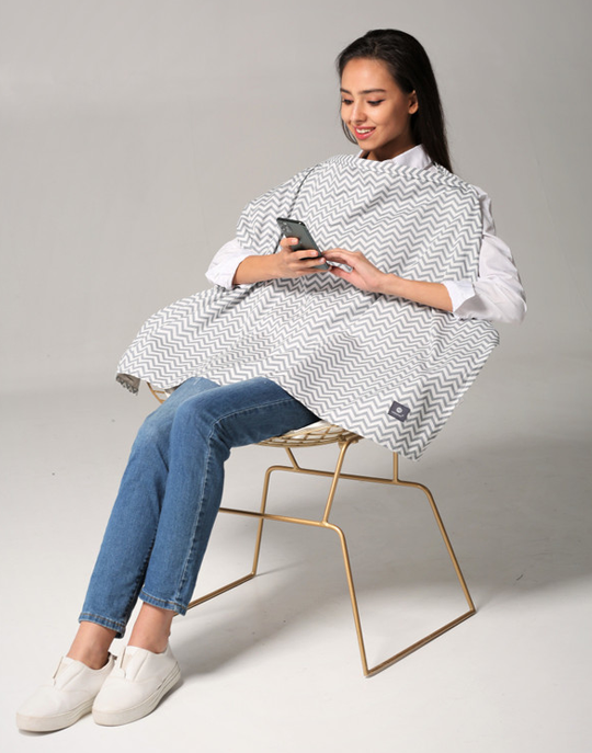 The Radia Smart® Nursing Cover offers EMF protection with silver-lined Faraday fabric, blocking 5G and wireless radiation. Safe for breastfeeding, it shields mother and baby from harmful exposure while providing comfort and privacy. Soft, breathable, and stylish, it supports wellness and peace of mind during nursing. Ideal for use at home or on the go, this anti-radiation cover is a smart choice for modern, health-conscious moms.