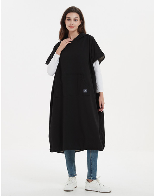 The Radia Smart® Adult Hooded Poncho Blanket (Black) offers EMF protection with silver-lined Faraday fabric that blocks RF and 5G radiation. Designed for comfort and wellness, it supports fertility health while reducing daily exposure to harmful wireless signals. Soft, breathable, and stylish, this hooded poncho blanket is perfect for home or travel, providing cozy coverage and peace of mind in today’s connected world.