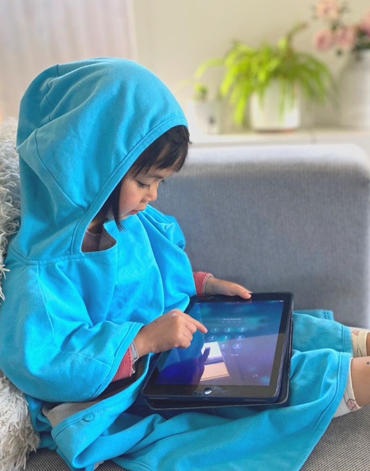 Stay cozy and protected with the Radia Smart® Children’s Hooded Poncho Blanket (Blue), featuring silver-lined Faraday fabric for EMF, RF, and 5G radiation shielding. Made with soft, breathable materials, it offers comfort and safety for growing kids by reducing exposure to harmful wireless signals. Perfect for home, travel, or rest time, this poncho supports wellness while keeping little ones warm and shielded in a stylish, kid-friendly design.